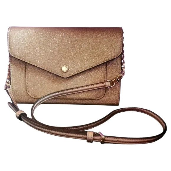 Glittery Pink Kate Spade Crossbody Bag, Excellent Condition